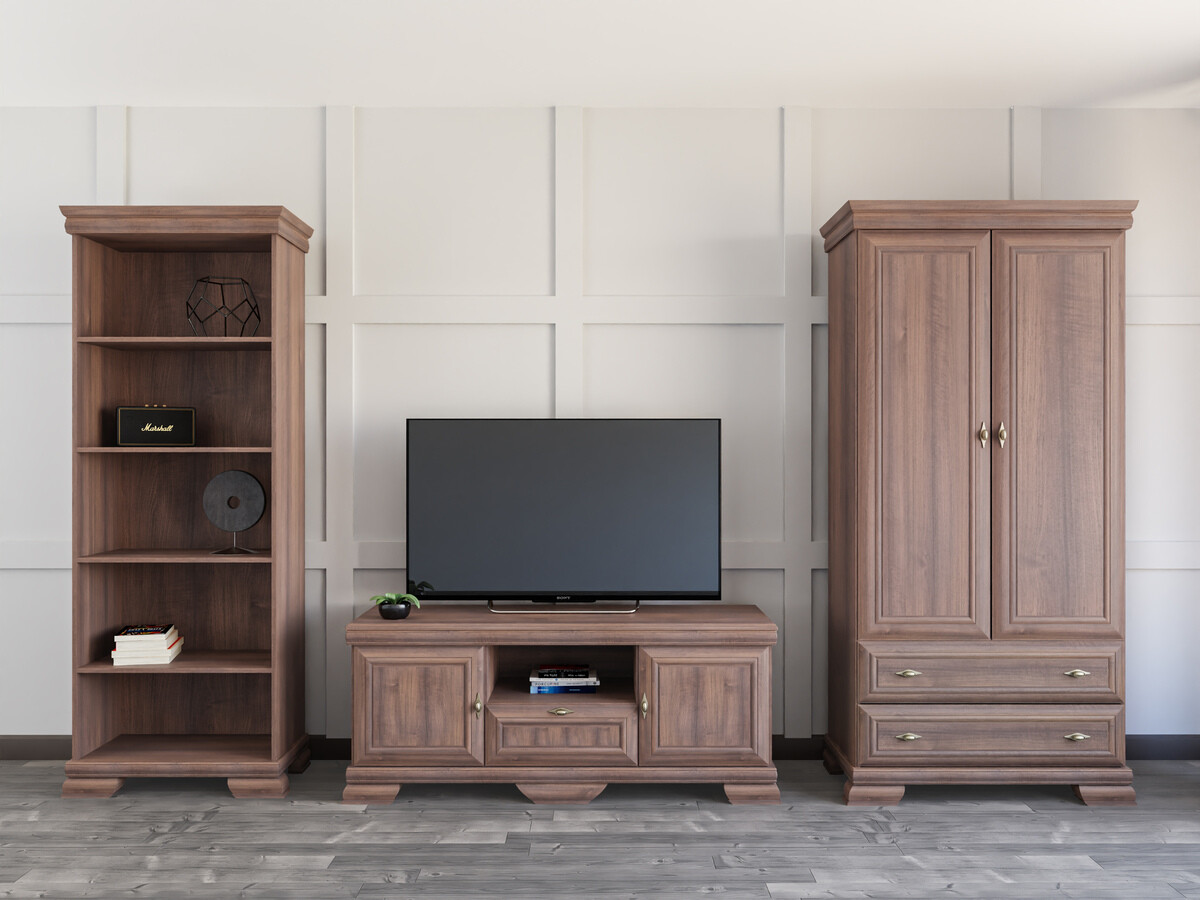 Svetainės komplektas Salmeru 110 (Samoa King Riešutas)