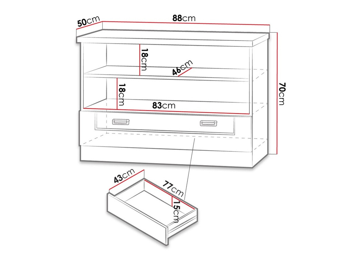 TV staliukas Lircava 118 (Ąžuolas lefkas)