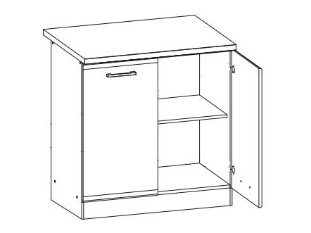 Modulinė spintelė su durelėmis Eli Light 106