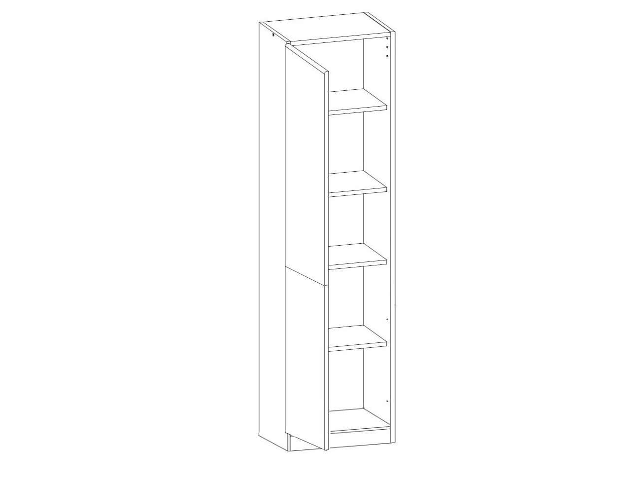 Modulinė spintelė su durelėmis Eli Light 109