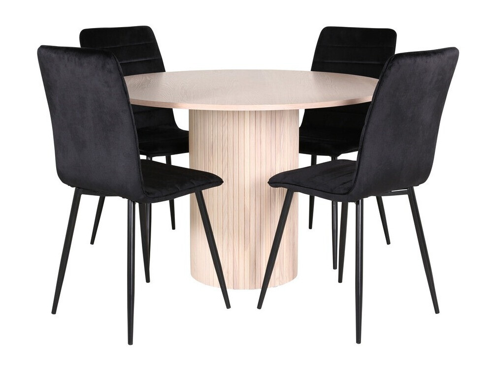Valgomojo komplektas Dallas 3101 (Juoda)