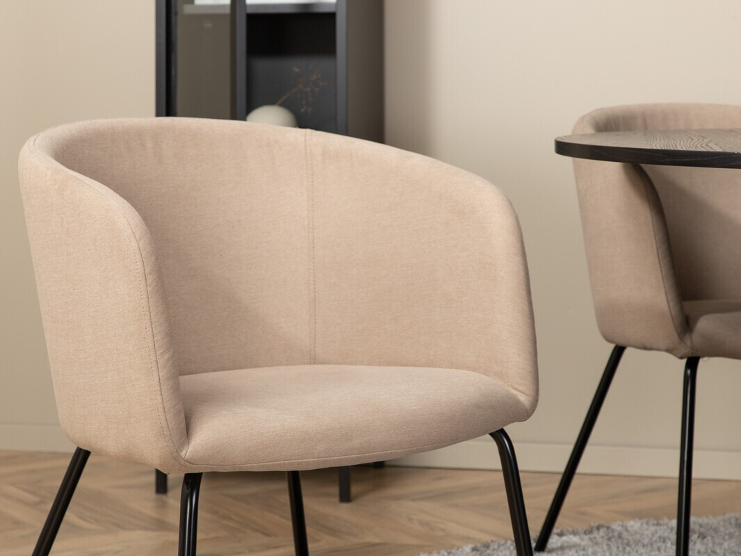 Valgomojo komplektas Dallas 3103 (Smėlinė + Juoda)