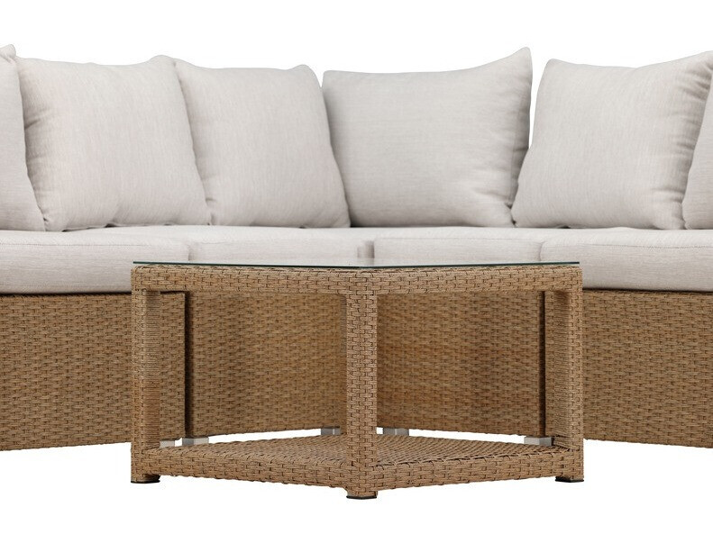 Lauko baldų komplektas Dallas 772 (Ruda + Balta)