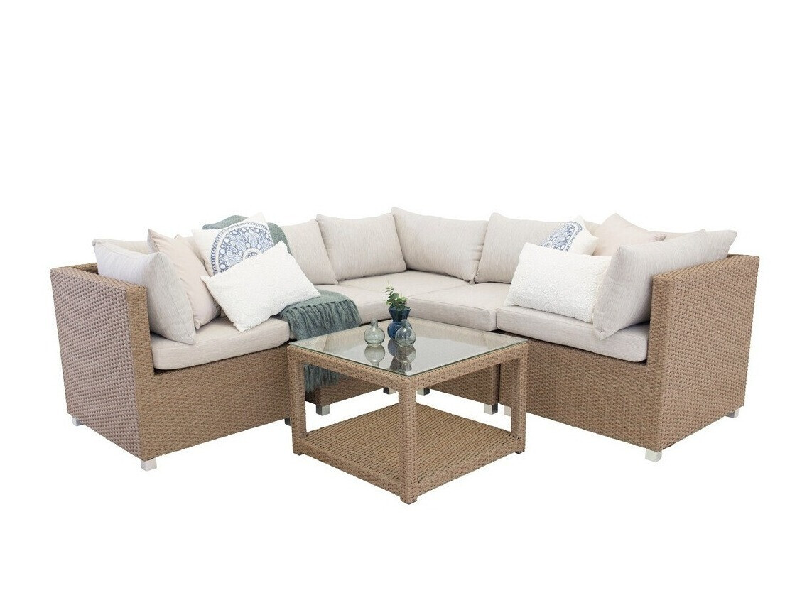 Lauko baldų komplektas Dallas 772 (Ruda + Balta)