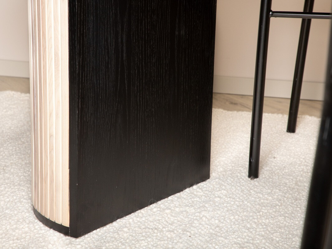 Stalas Dallas 1712 (Šviesus medis + Juoda)