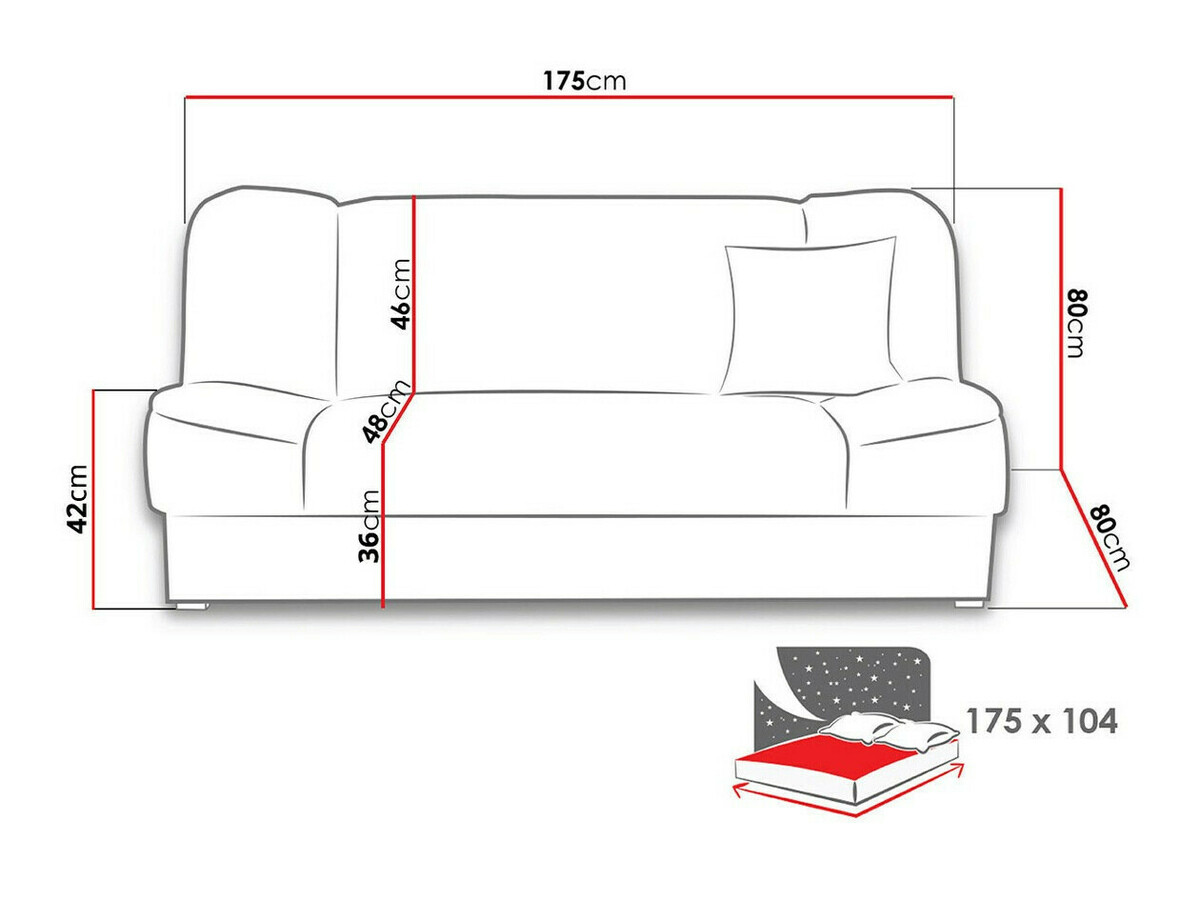 Sofa lova Columbus 117 (Enjoy 12)