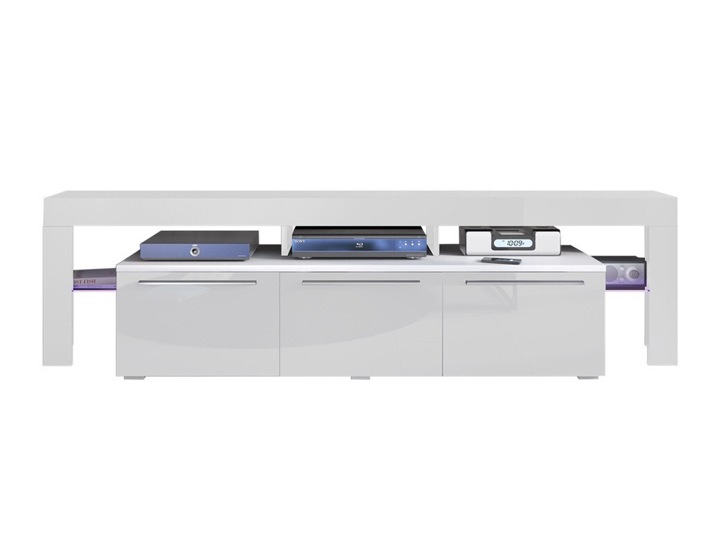 TV staliukas Arbor (Balta + Blizgi balta)