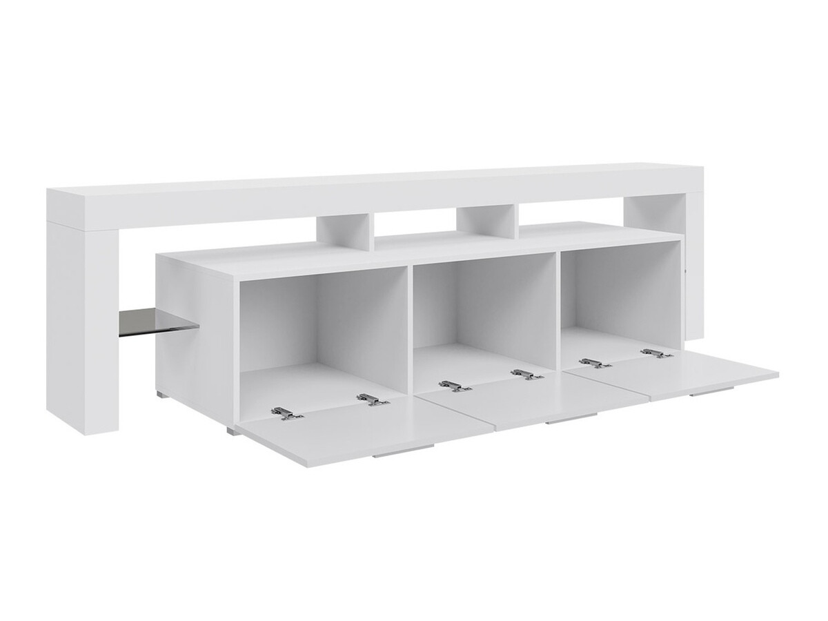 TV staliukas Arbor (Balta + Blizgus pilkas)