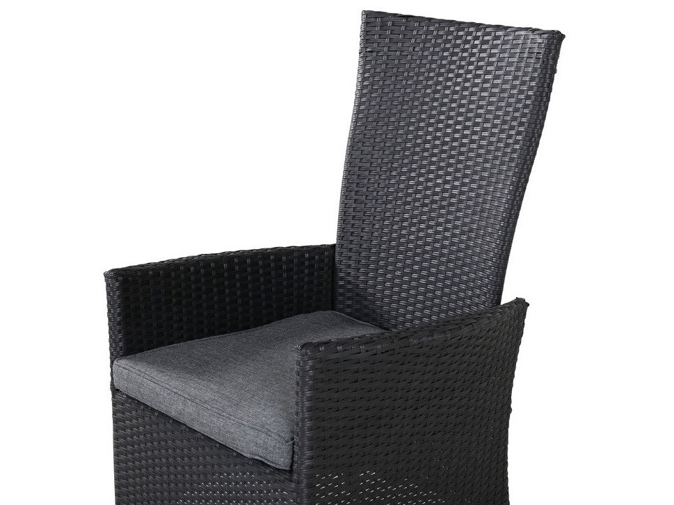Lauko fotelis Dallas 735 (Juoda + Pilka)