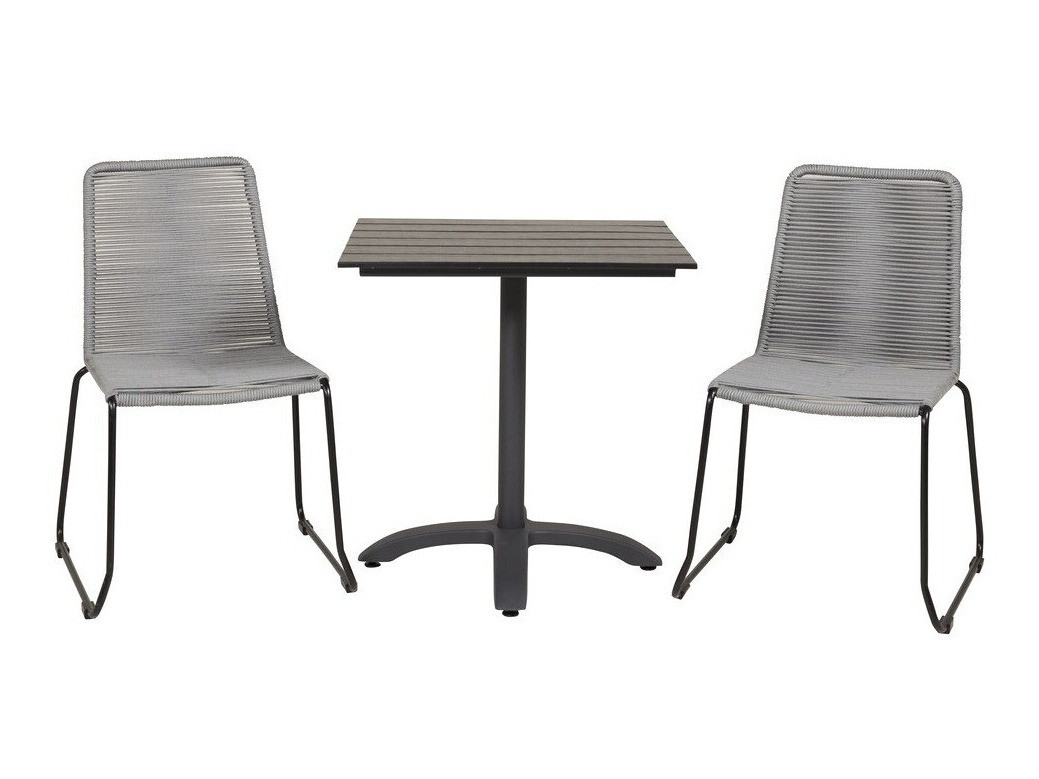 Balkono komplektas Dallas 2184 (Pilka + Juoda)