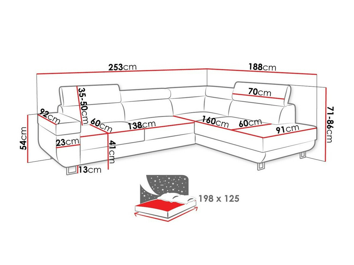 Minkštas kampas Comfivo Liberta (Lux 05 + Lux 06)