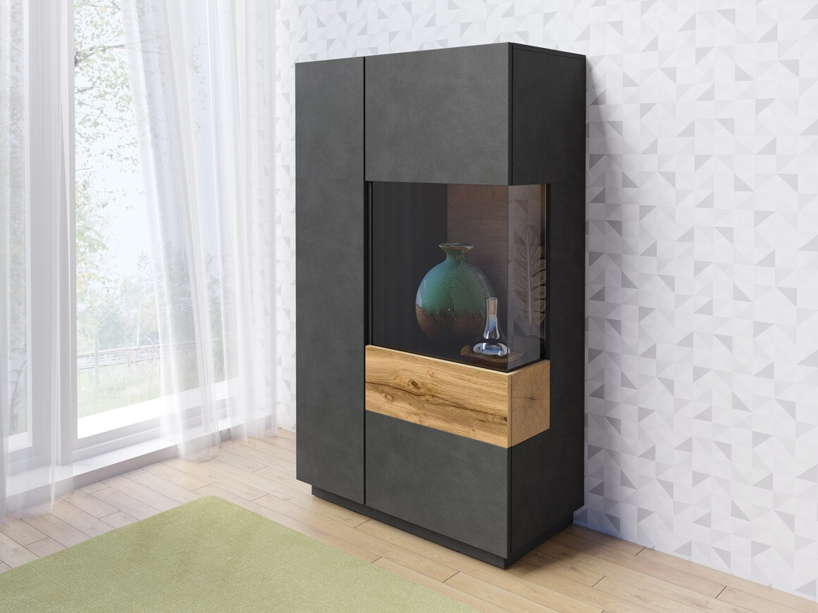 Spintelė Livlore 104 (Matera pilka + Votan ąžuolas)