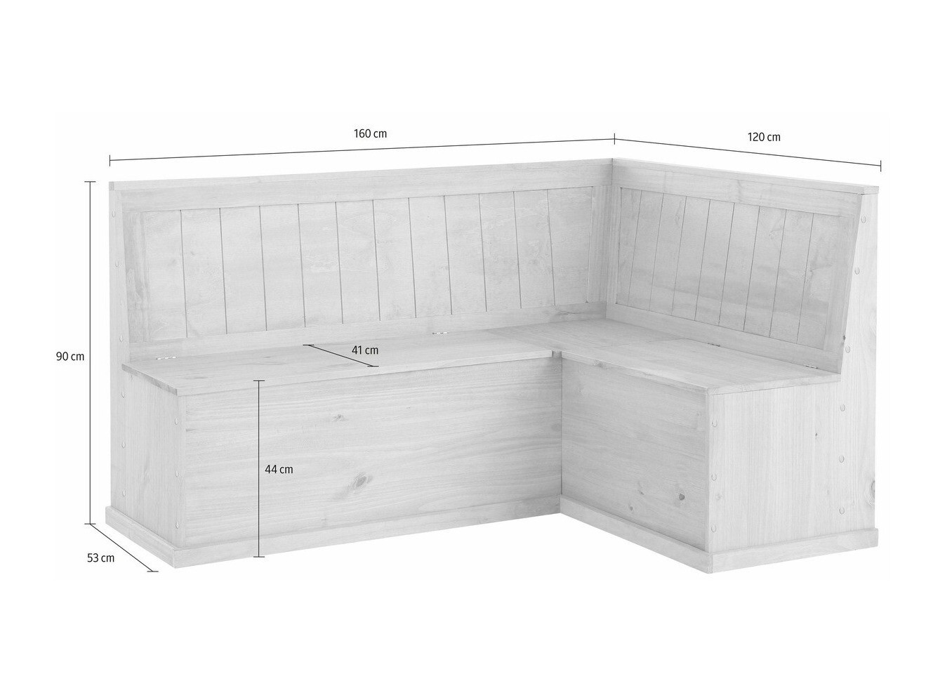 Virtuvės kampas Cirfeli 104 (Pušis)