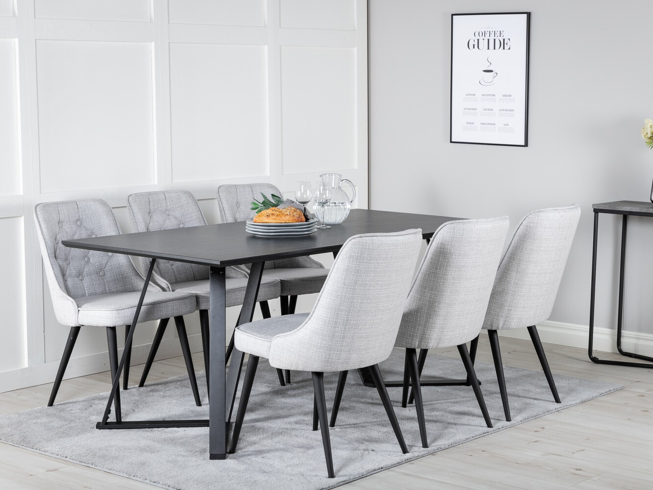 Valgomojo komplektas Dallas 1629 (Pilka)