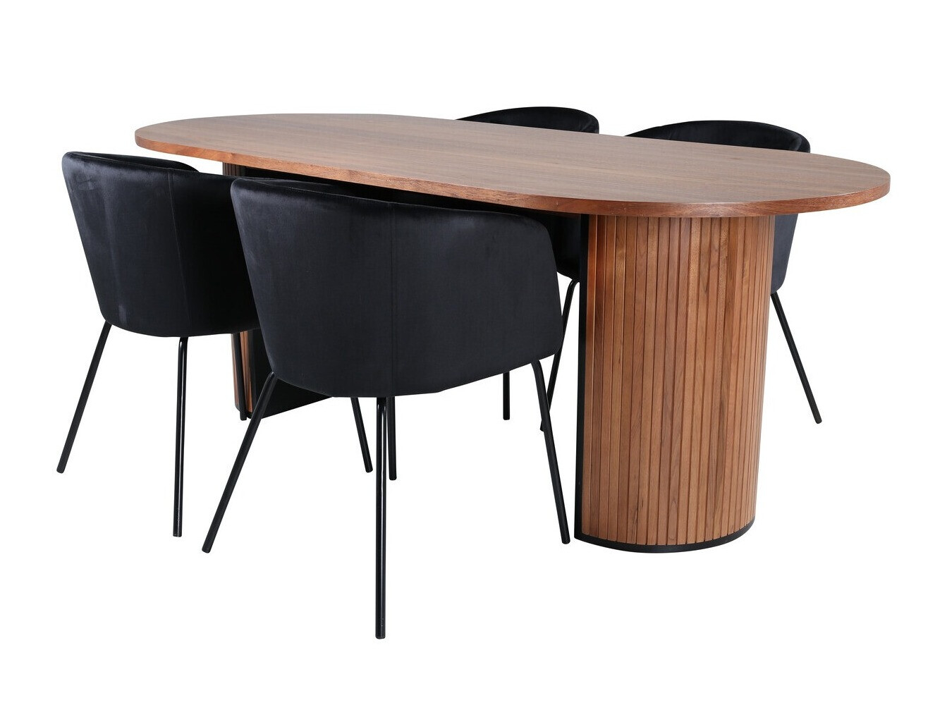 Valgomojo komplektas Dallas 2749 (Juoda)