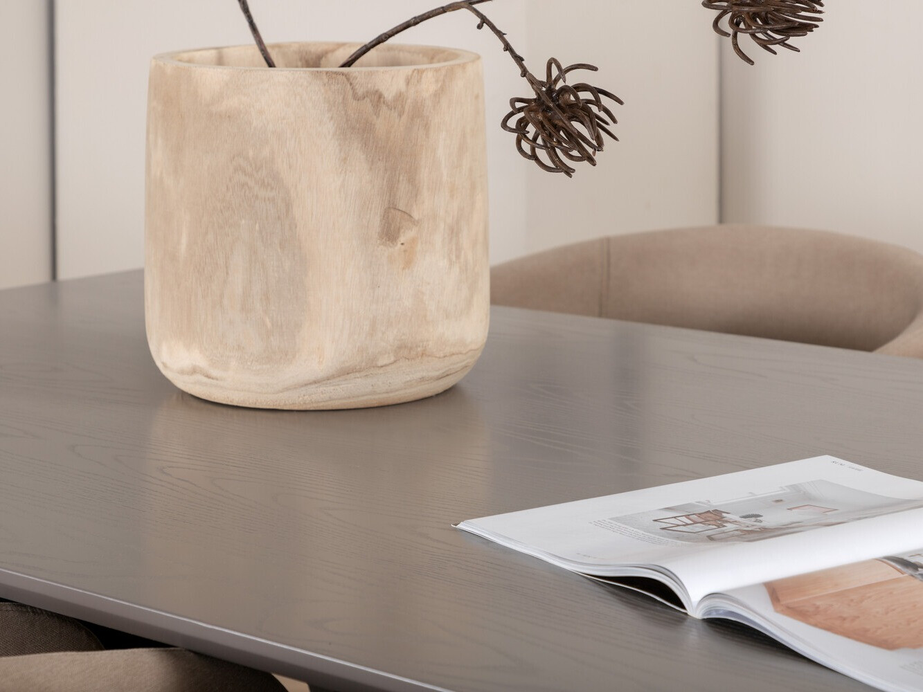 Valgomojo komplektas Dallas 3036 (Smėlinė + Juoda)