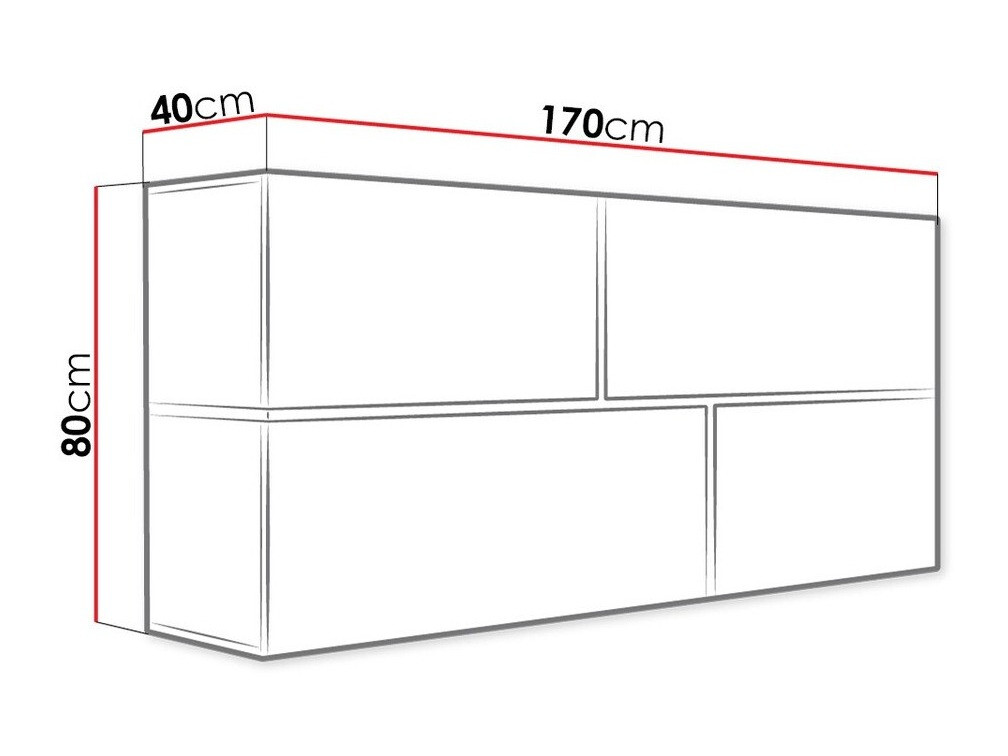 Pakabinama spintelė Charlotte 100 (Balta + Blizgi balta + Juoda)