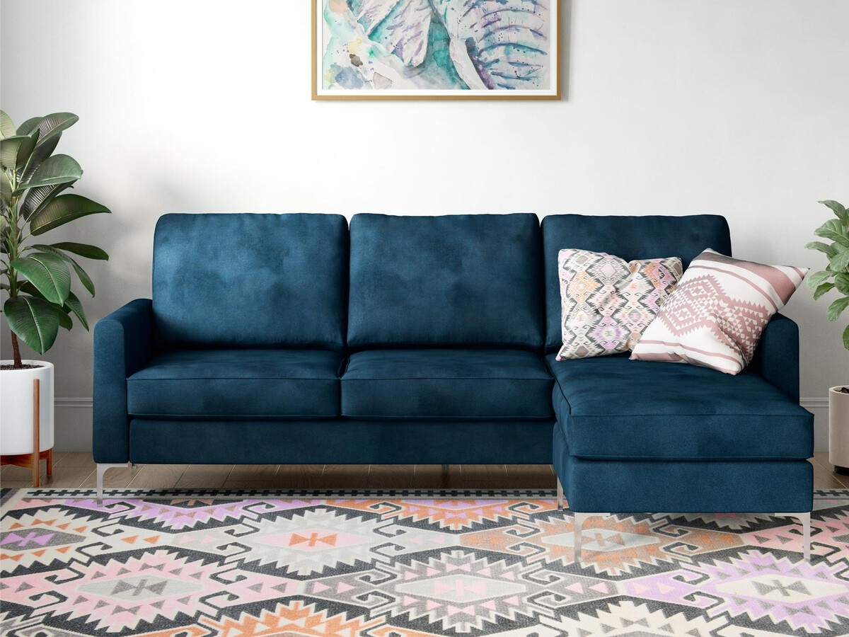 Minkštas kampas Novogratz 117 (Tamsi mėlyna)