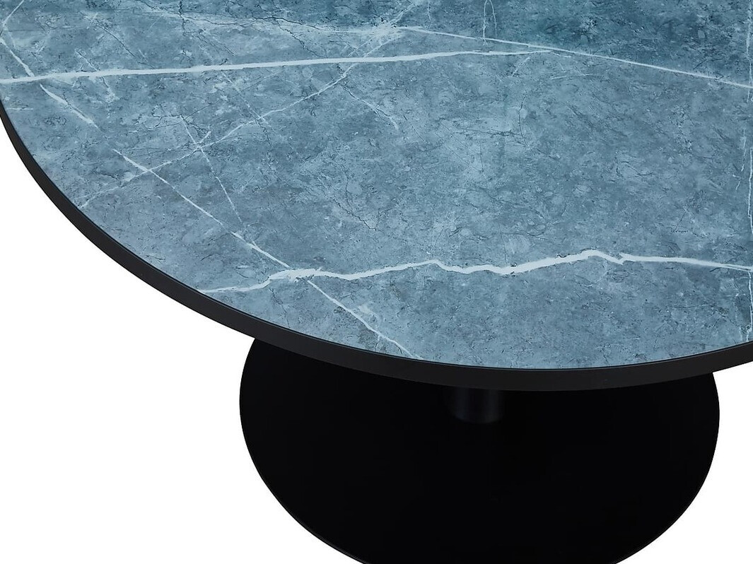 Stalas Flint 141 (Pilkas marmuras + Juoda)