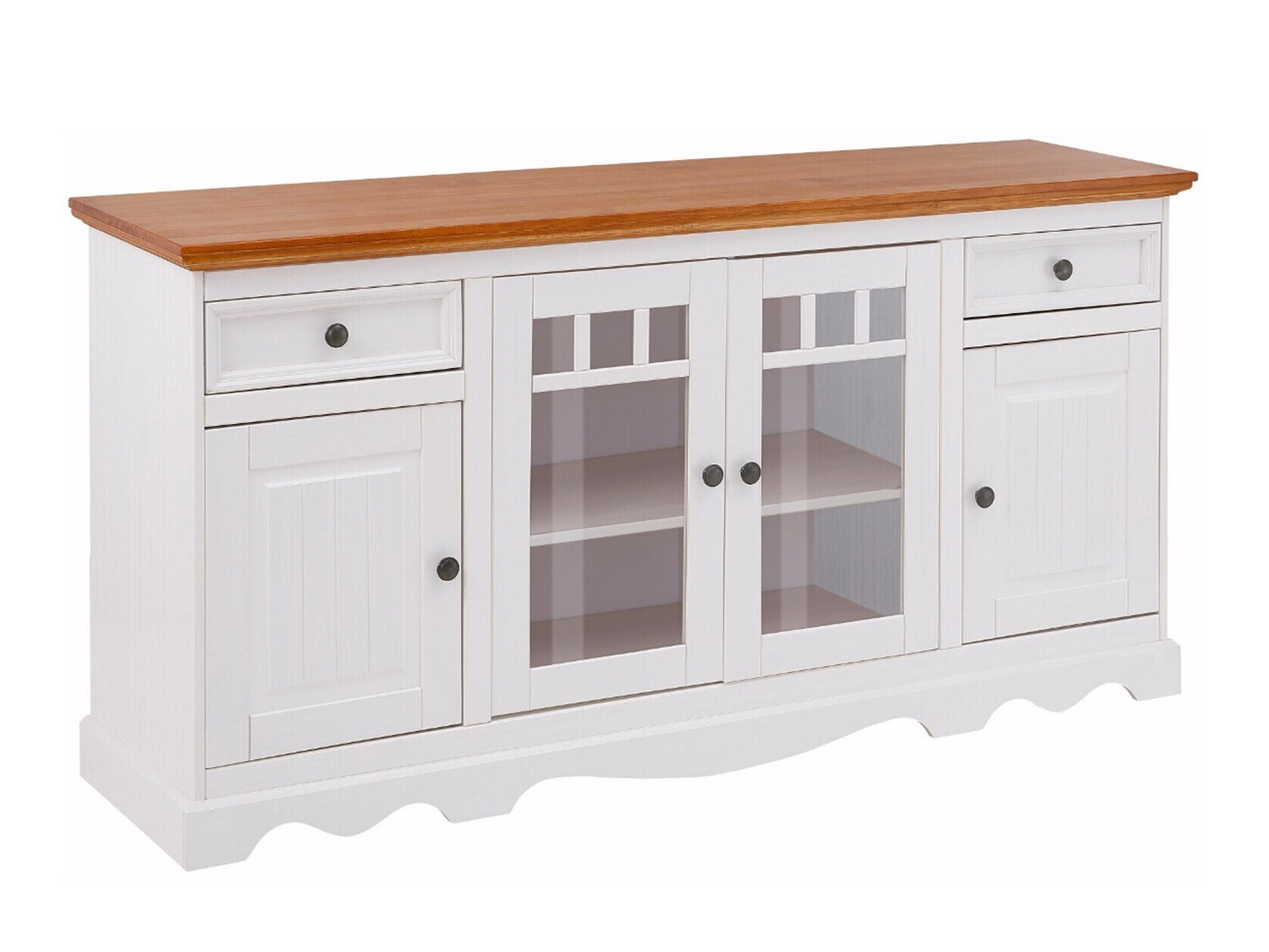 Komoda Fentivo 107 (Balta + Medaus ąžuolas)