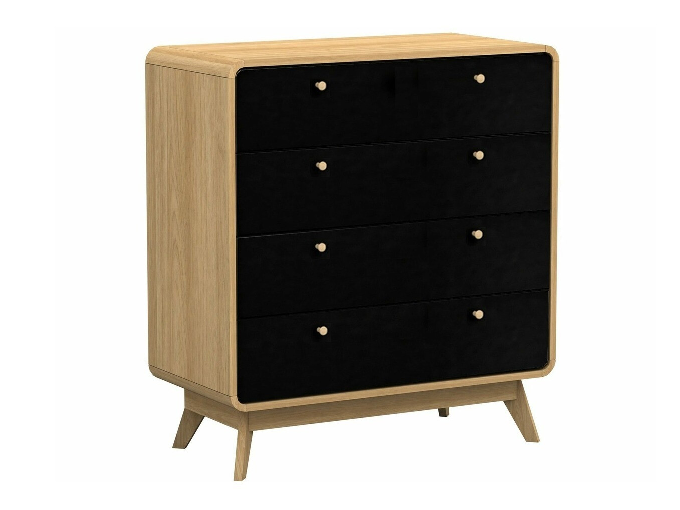 Komoda Elbtena 112 (Ąžuolas + Juoda)