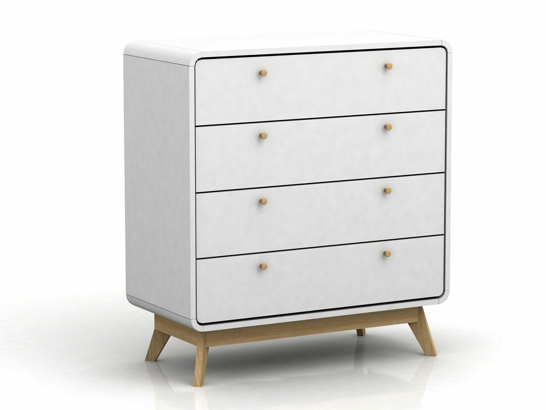 Komoda Elbtena 112 (Balta + Ąžuolas)