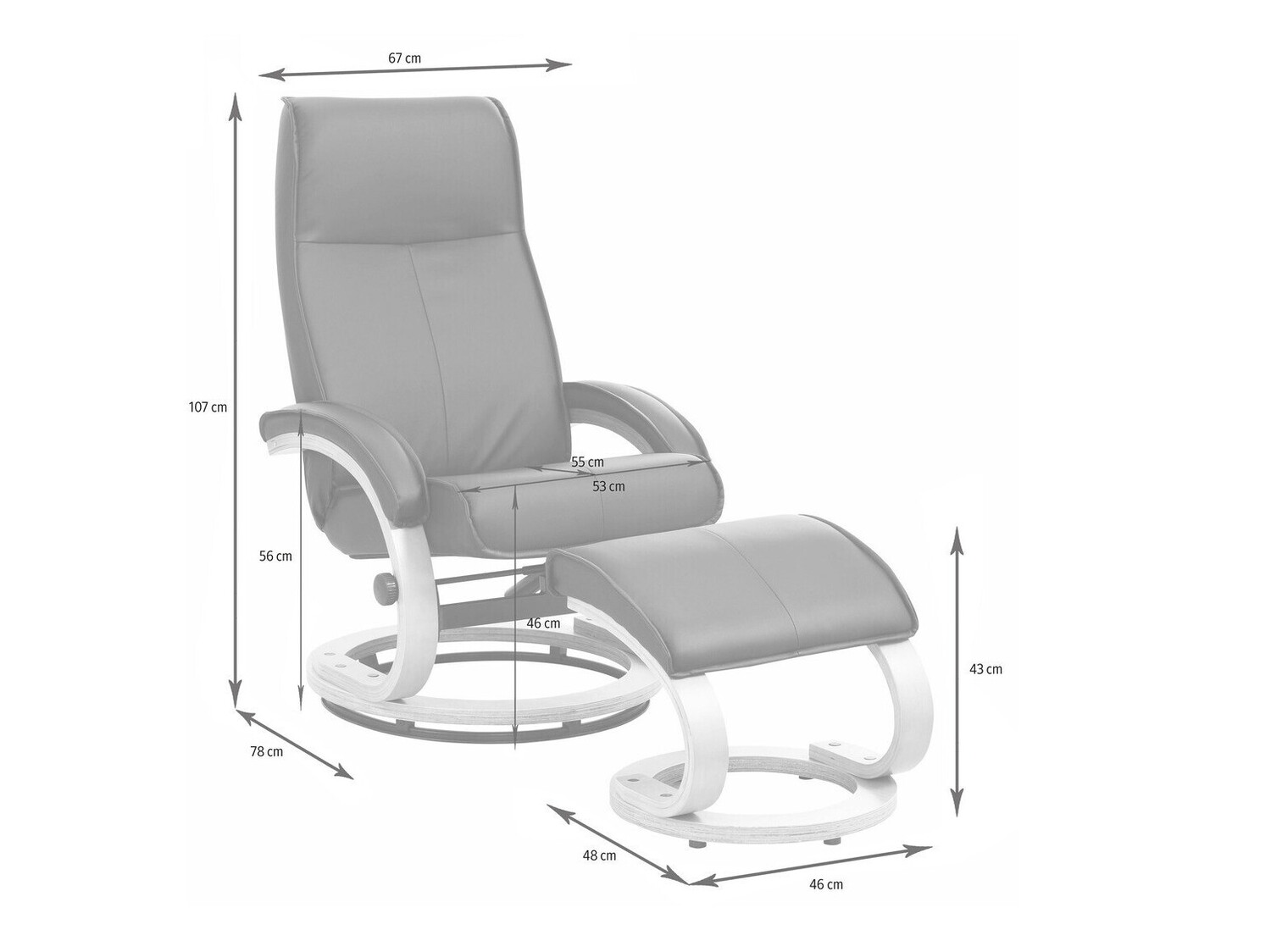 Fotelis Denton 194 (Juoda + Ruda)