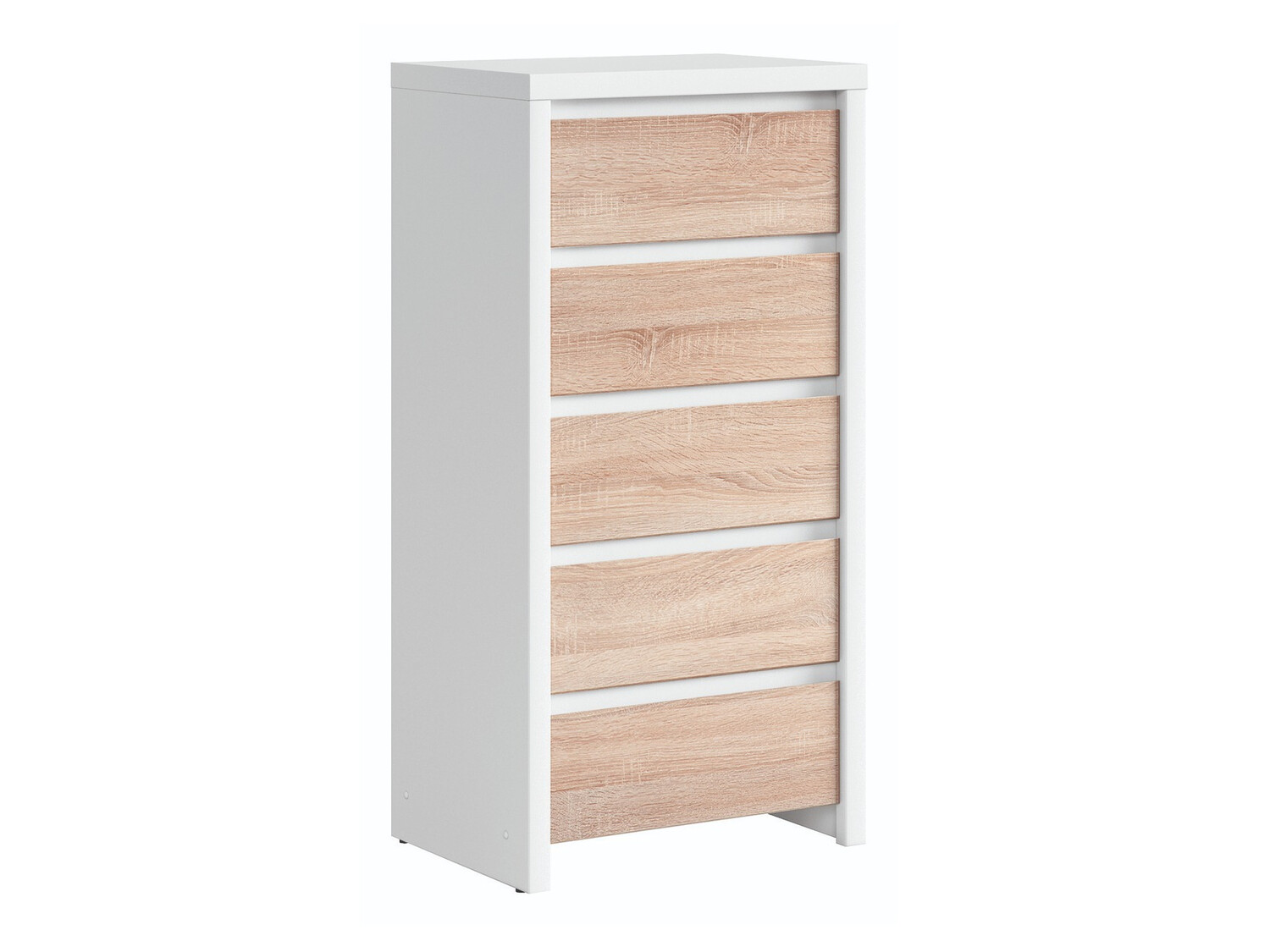 Komoda Nolroma 106 (Balta + Somoma ąžuolas)