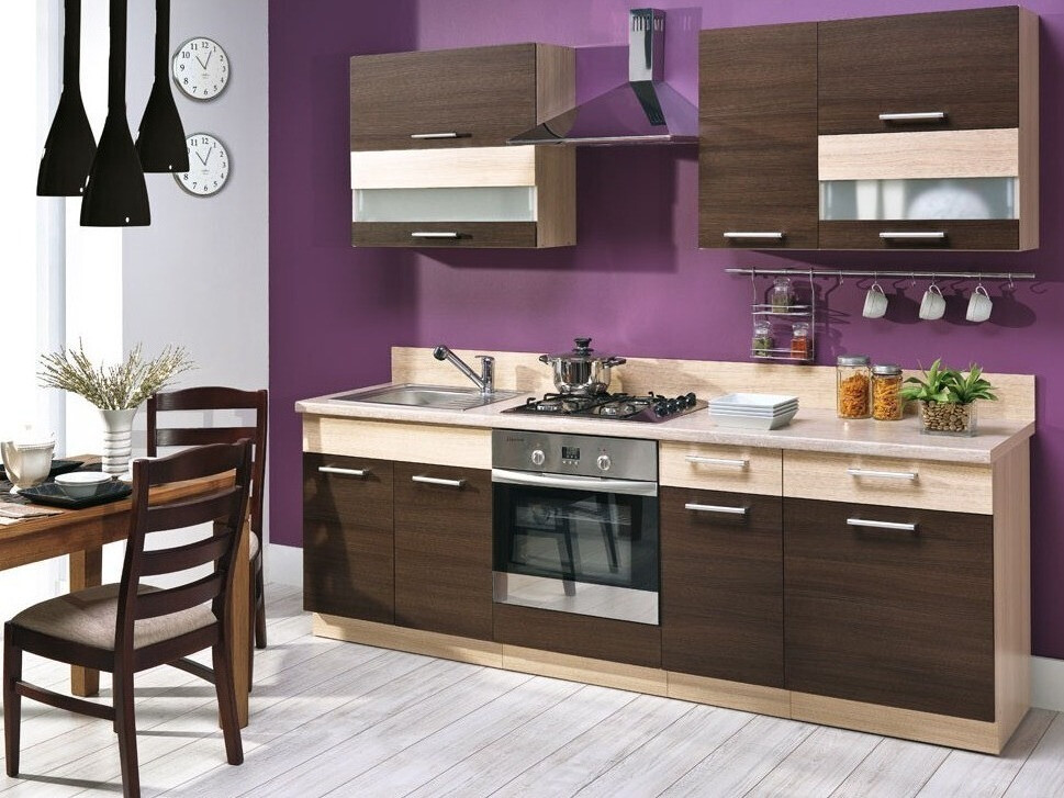 Modulinis virtuvės komplektas Mode Dark 127