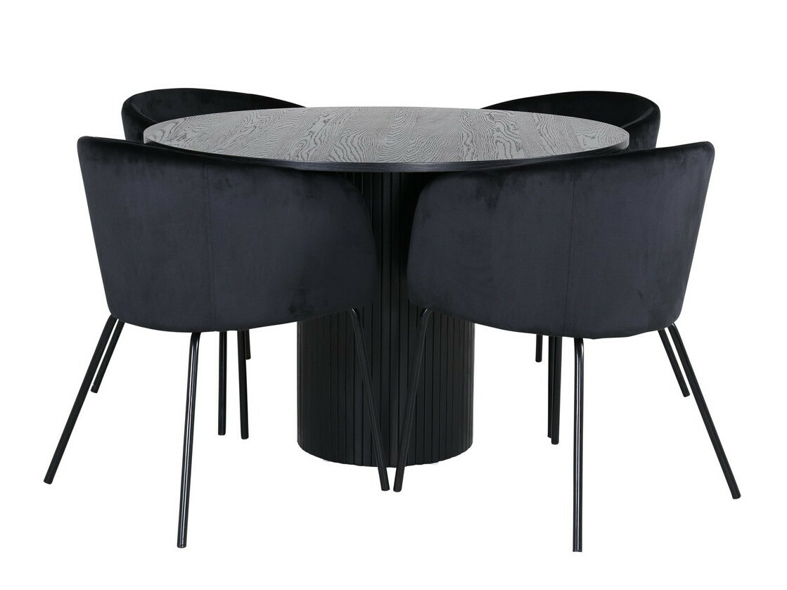 Valgomojo komplektas Dallas 3103 (Juoda)