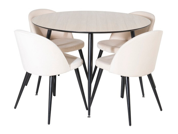 Kėdė Dallas 153 (Kreminė + Juoda)