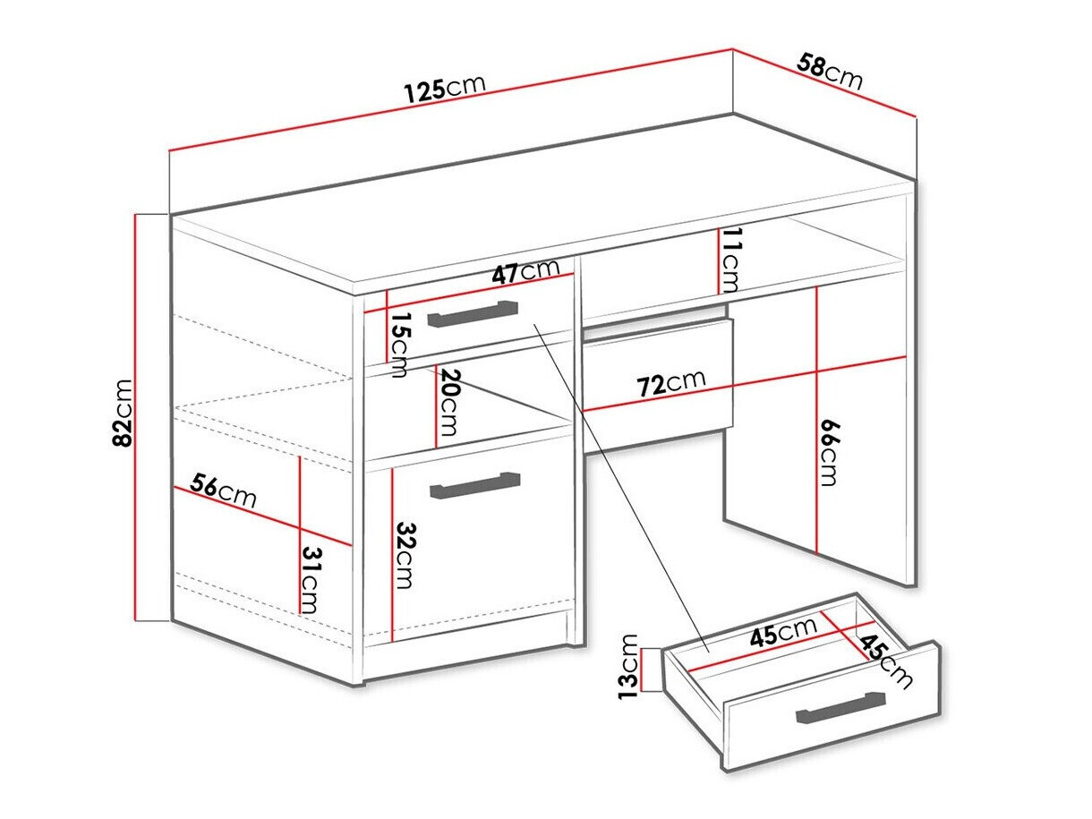 Darbo stalas Rosa (Žalia + Auksinė)