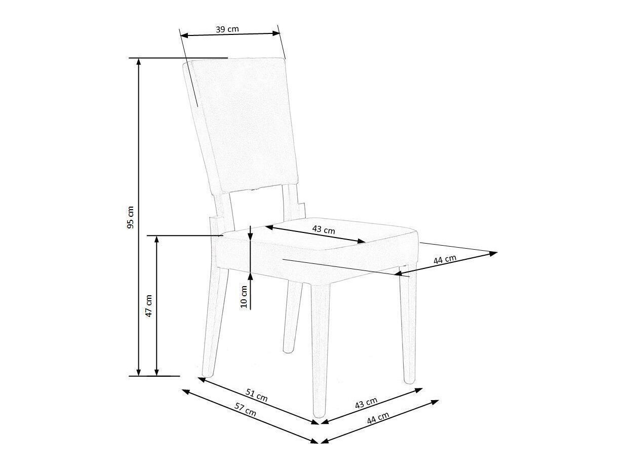 Kėdė Houston 537 (Medaus ąžuolas + Pilka)