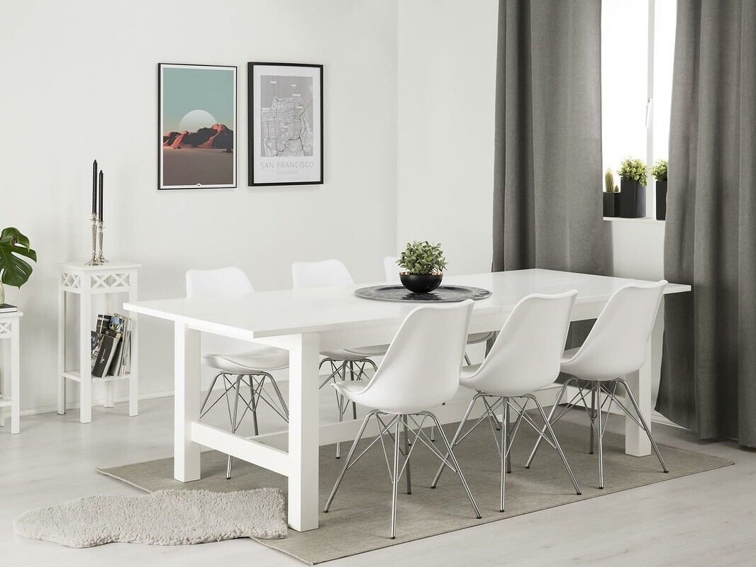 Valgomojo komplektas Scandinavian Choice 575 (Balta + Sidabrinė)