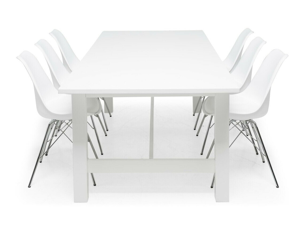 Valgomojo komplektas Scandinavian Choice 575 (Balta + Sidabrinė)