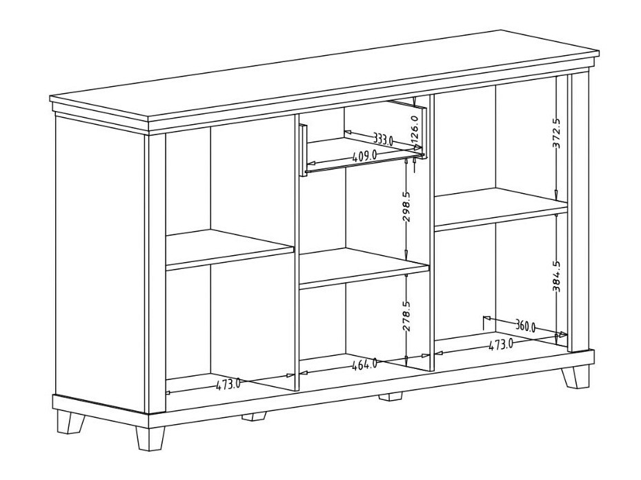 Komoda Tolnue 106 (Balintas uosis + Ąžuolas lefkas)