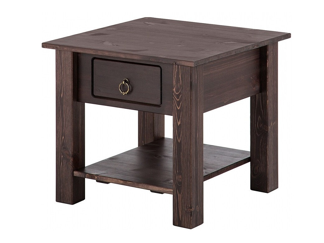 Šoninis staliukas Denton 121 (Tamsi ruda)