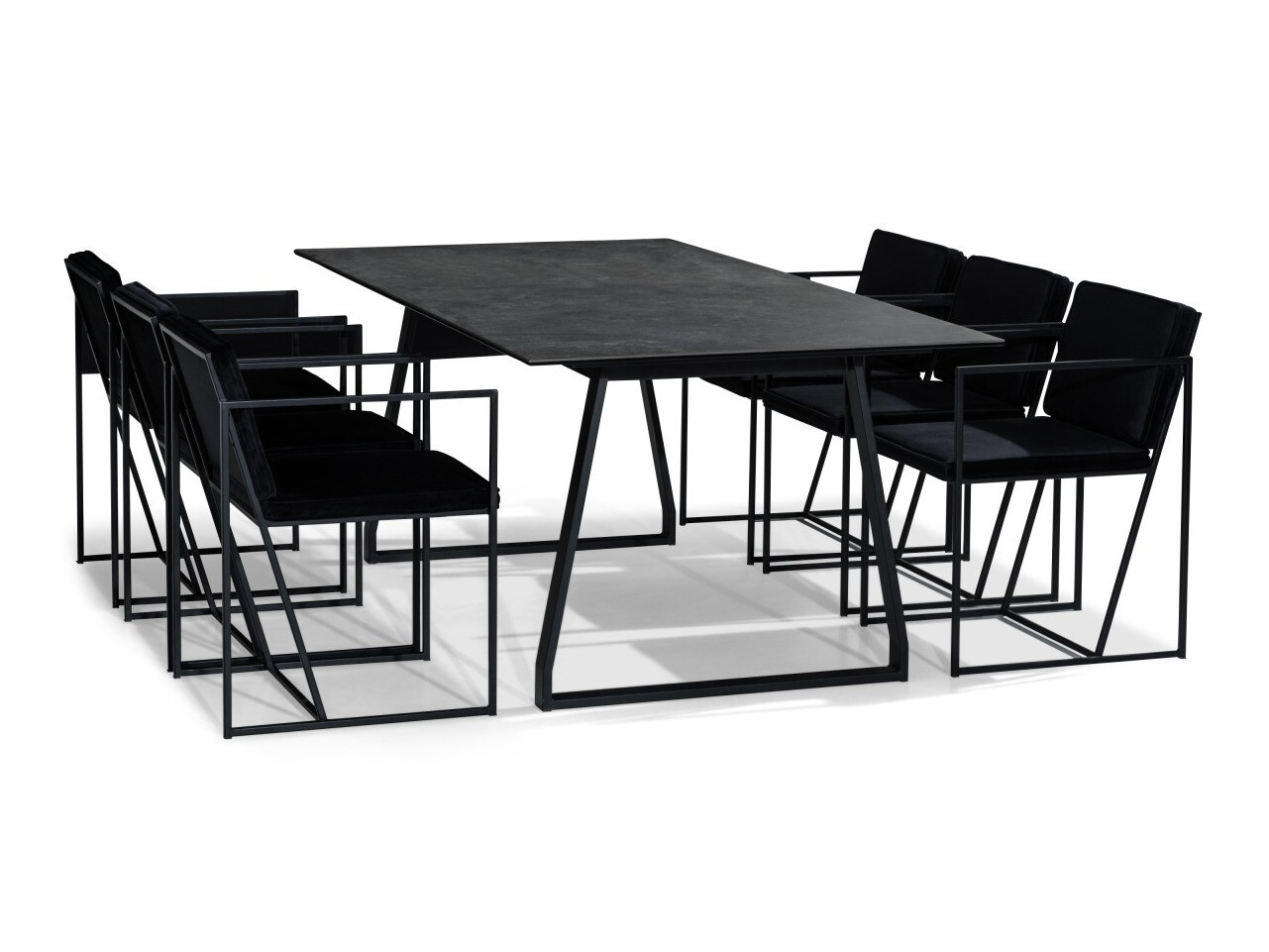 Valgomojo komplektas Concept 55 154 (Juoda)