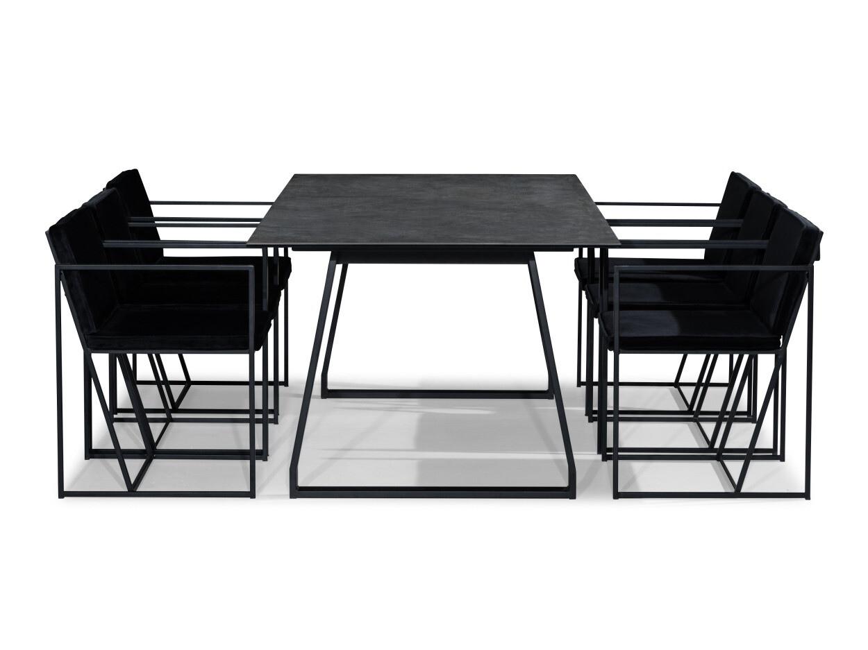 Valgomojo komplektas Concept 55 154 (Juoda)