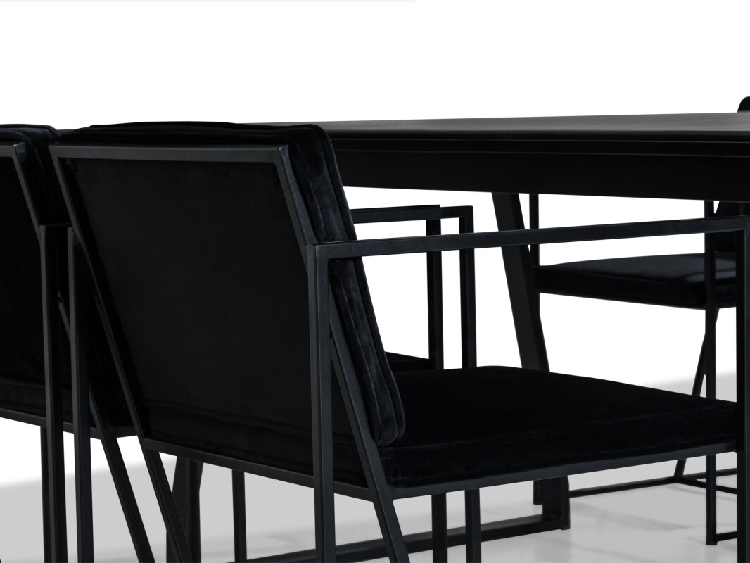 Valgomojo komplektas Concept 55 154 (Juoda)