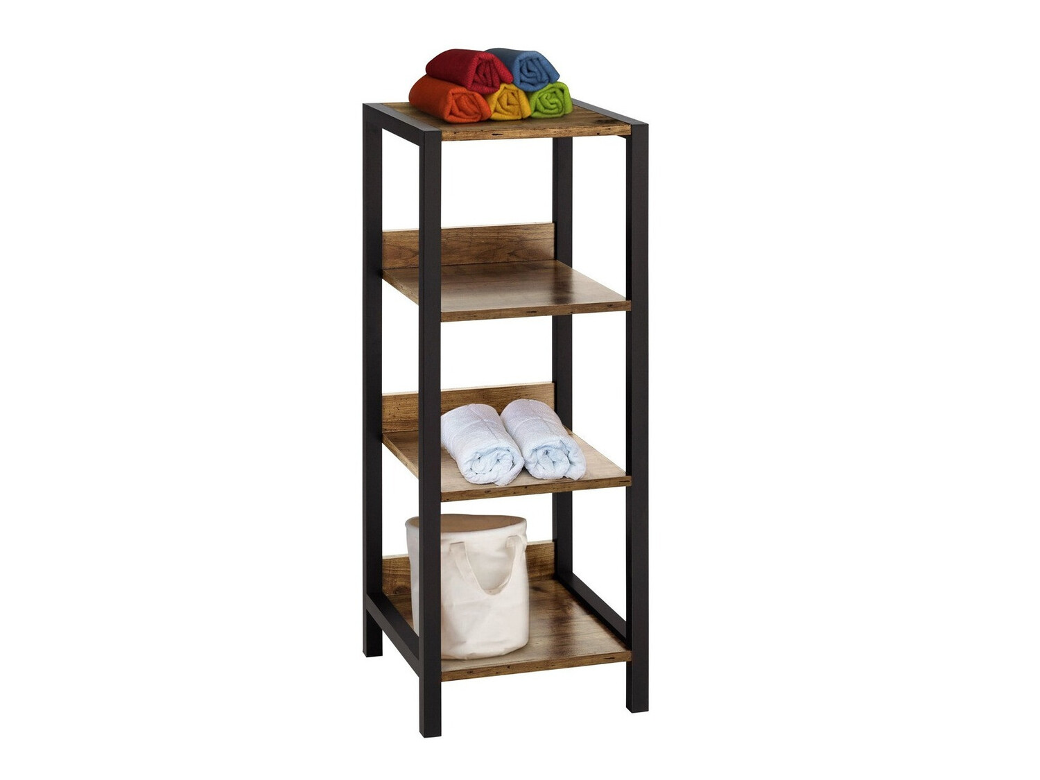 Lentyna Larnovo 107 (Tamsus ąžuolas + Juoda)