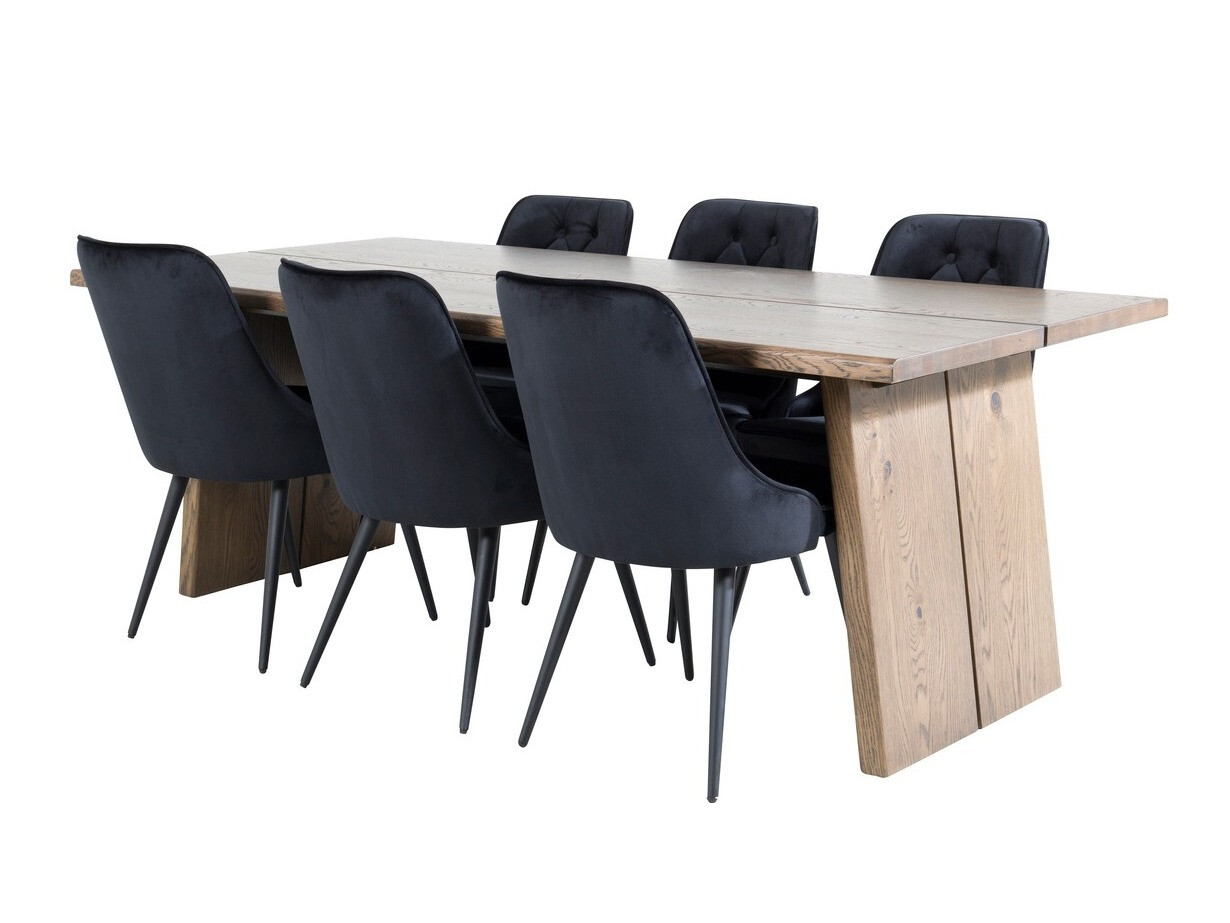 Valgomojo komplektas Dallas 1807 (Juoda)