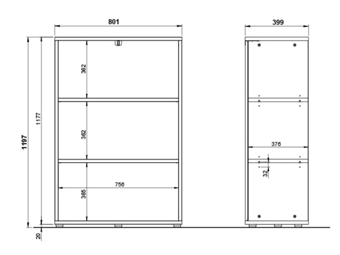 Lentyna Eliromo 101 (Grafitas + Grandson ąžuolas)