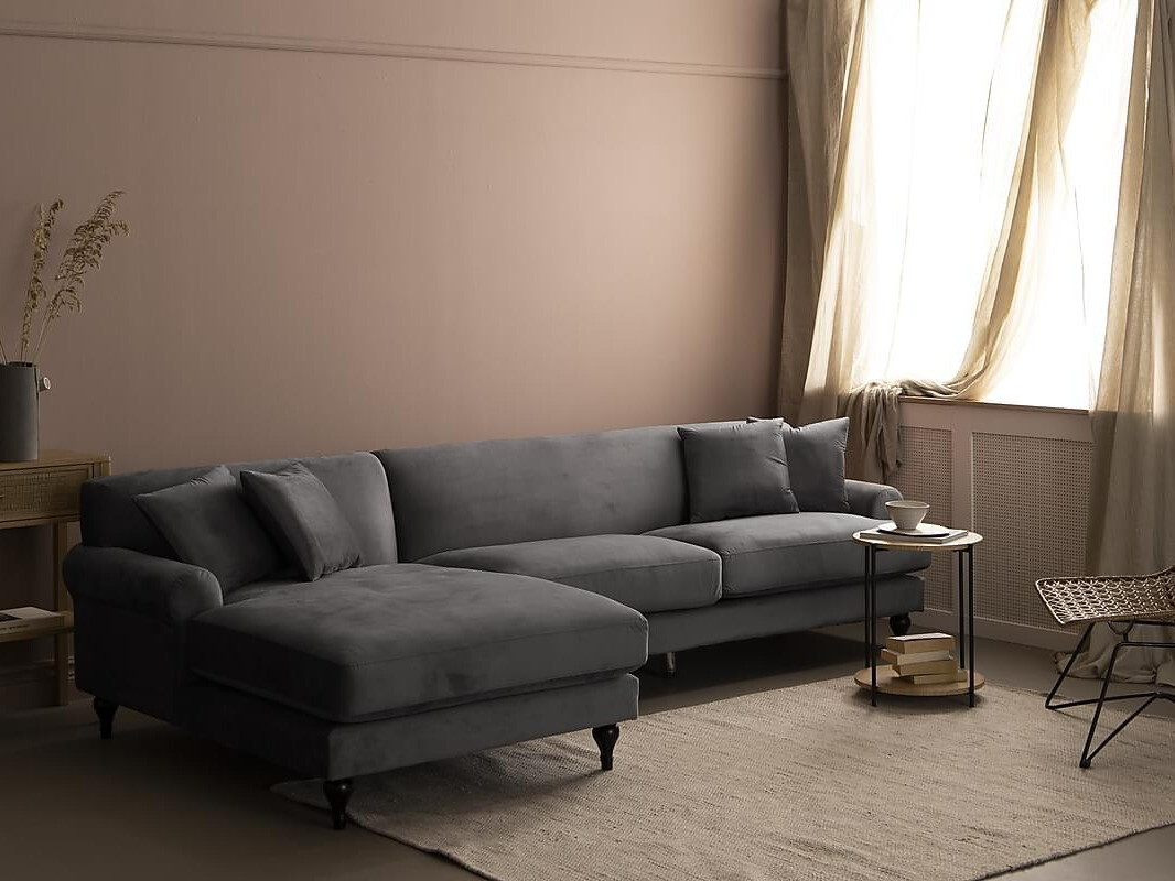 Minkštas kampas Augusta 123 (Pilka)