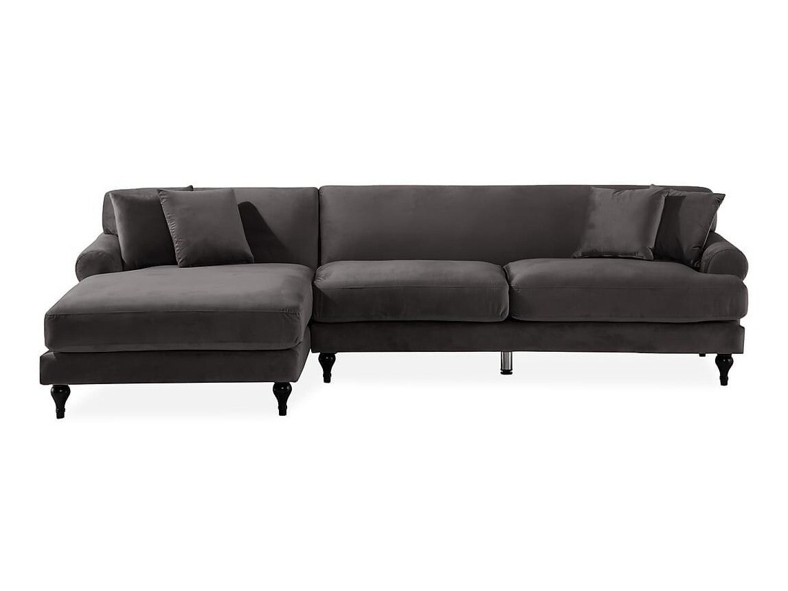 Minkštas kampas Augusta 123 (Pilka)