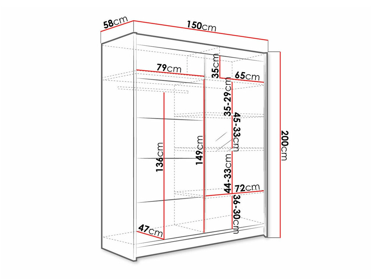 Spinta Closico Vastor III (Sonomos ąžuolas)