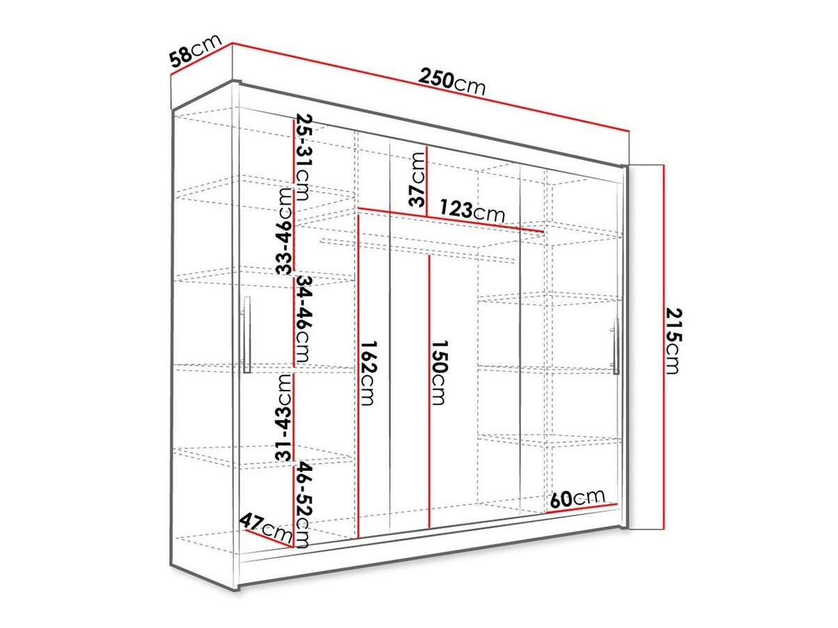 Spinta Closico 118 (Juoda)