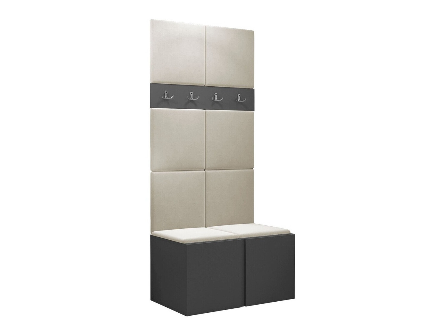 Prieškambario komplektas Pinis IV (Grafitas)