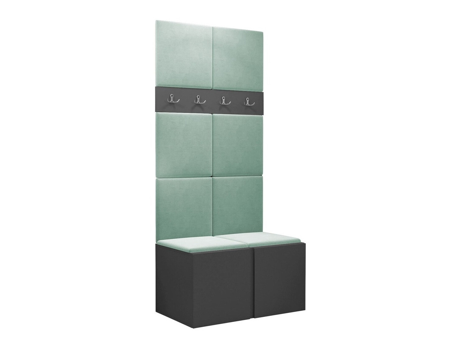 Prieškambario komplektas Pinis IV (Grafitas)