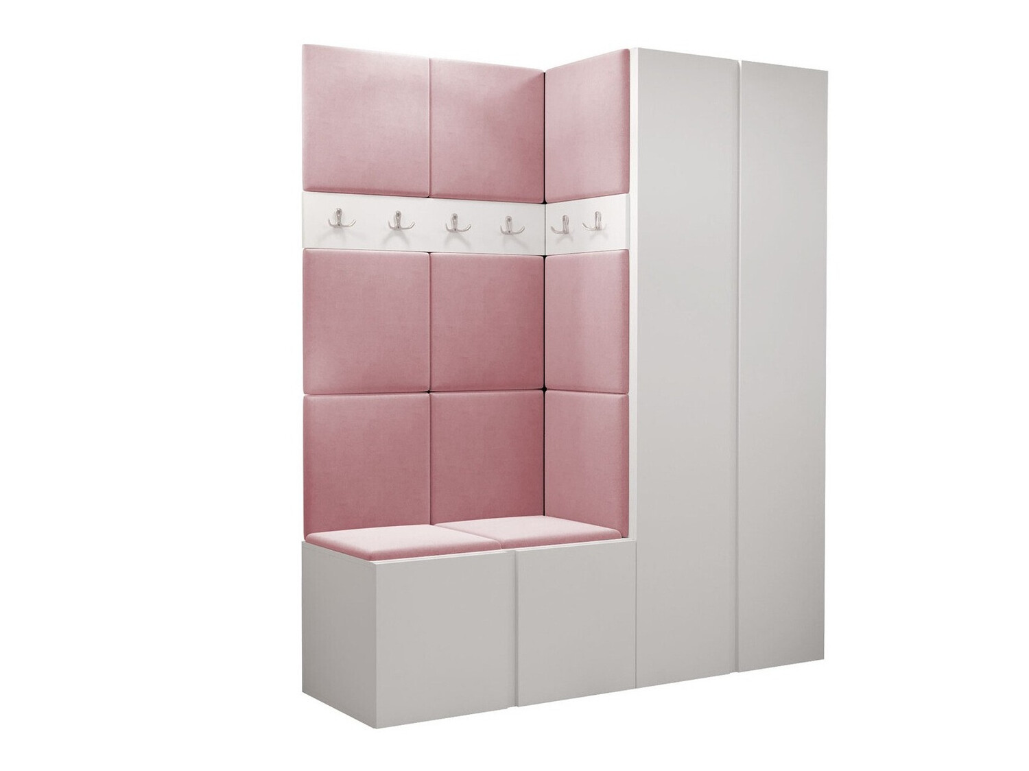 Prieškambario komplektas Pinis III (Balta)